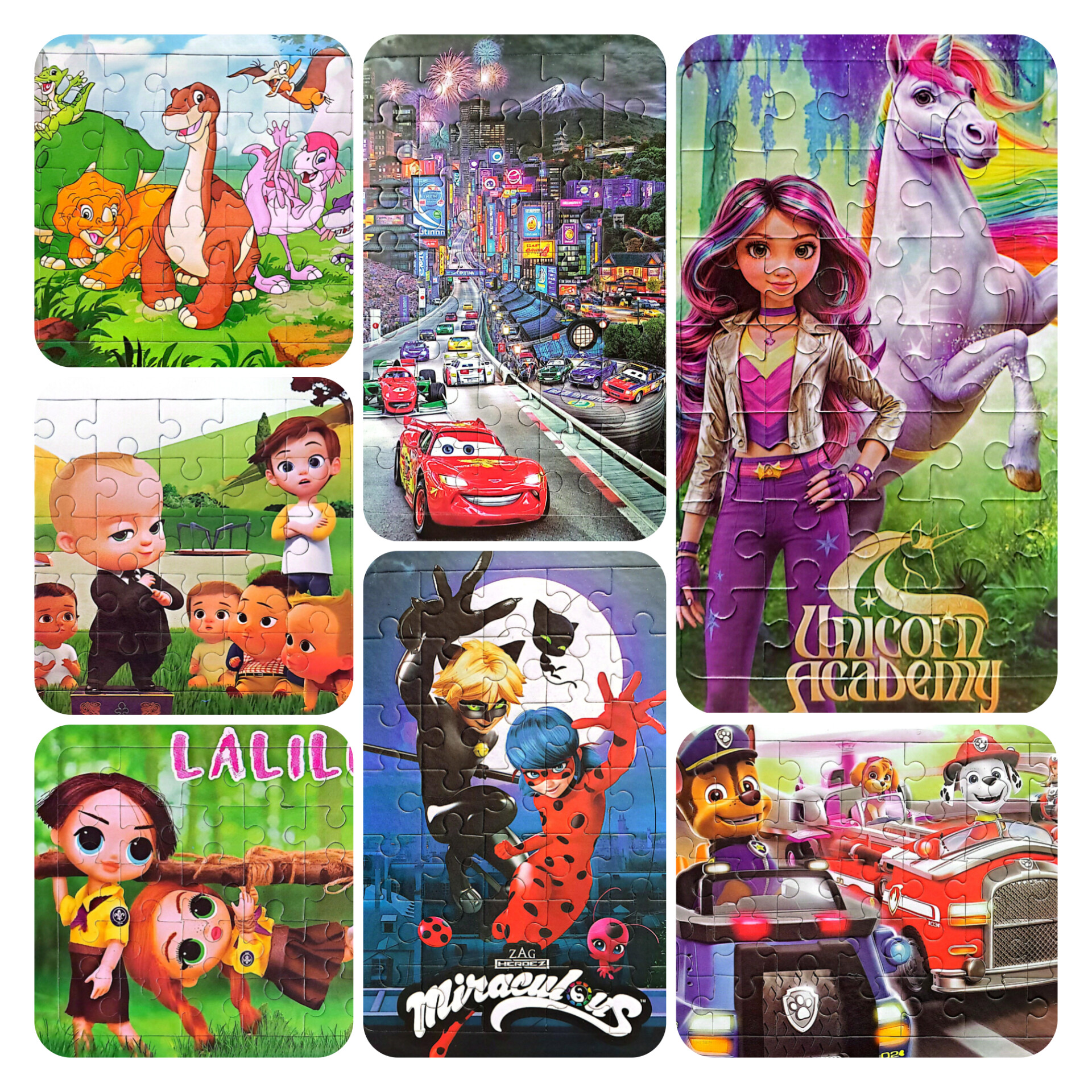 پک 7 عددی پازل کودک با طرح زیبا و متنوع